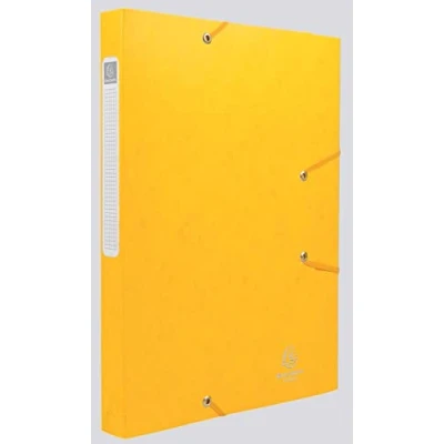 Afbeelding van Exacompta Elastobox Cartobox Rug Van 2,5 Cm, Geel, 5/10e Kwaliteit