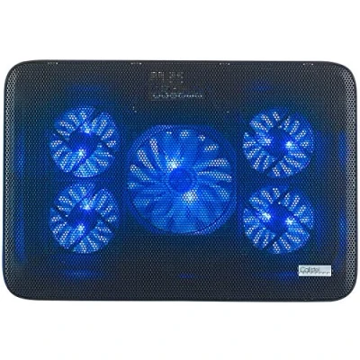 Afbeelding van Callstel Laptopventilator: laptopkoeler tot 43,2 cm (17 inch), 5 ventilatoren, 1800 tpm, 2 USB poorten (laptopkoeler)