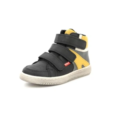 Afbeelding van Kickers Lohan Sneakers hoog voor kinderen, Maat: 31, Gris Kunststof