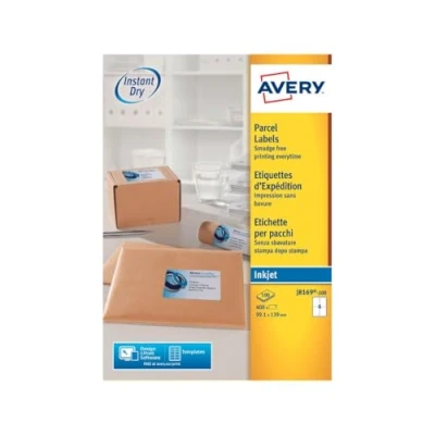 Afbeelding van Avery Inkjet Wit 139 x 99.1 mm 400 etiket(ten) (100 vel(len) 4 adresetiketten