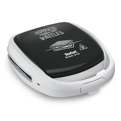 Afbeelding van Tefal SW341112 snacktijd geluk croque waofer, plaatspellen inbegrepen, lichtindicator, handgreep loquet, verticale opslag