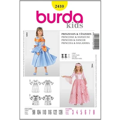Afbeelding van Burda Naaipatroon 2410 Prinsessenjurk in variaties