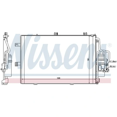 Afbeelding van Nissens Airco condensor 94546