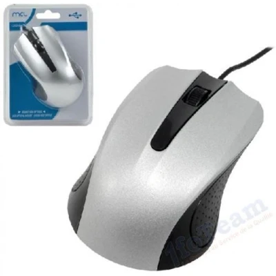 Image de MCL Samar souris USB noir, argenté(e)