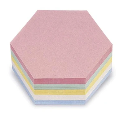 Afbeelding van Communicatiekaarten hexagoon magnetoplan, kleurenassorti, 500 stuks, 1