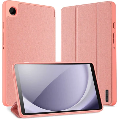 Afbeelding van Dux Ducis Tablet hoes geschikt voor Samsung Galaxy Tab A9 (2023) Domo Tri fold Case Auto Wake/Sleep functie 8.7 inch Roze