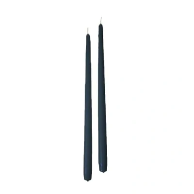 Afbeelding van Cereria di Giorgio Risthò Bougies coniques pour bougeoir, cire, bleu nuit, 2,2 x 40 cm, 6 unités