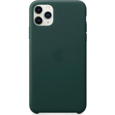 Afbeelding van Apple Leather Backcover iPhone 11 Pro Max Forest Green