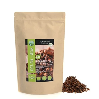 Image de Alpi Nature Clou de Girofle bio 500g, Clous Entiers Séchés, Épice Cuisine