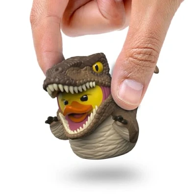 Afbeelding van Numskull Mini TUBBZ Badeend Jurassic Park Velociraptor (Badeen Editie) 8cm