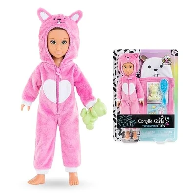 Afbeelding van Corolle Girls Set Zoé pyjama party, pop, 7 accessoires, 28 cm, vanaf 4 jaar, 9000600220