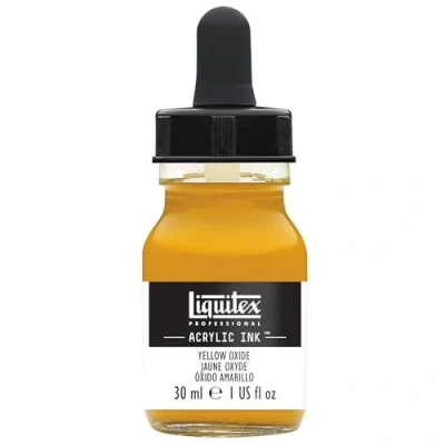 Image de Liquitex 4260416 peinture acrylique liquide professionnelle Encre, 30 ml, aérographe hautement pigmentée, jaune oxyde