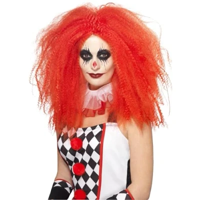 Afbeelding van Smiffys Pruik Clown Rood