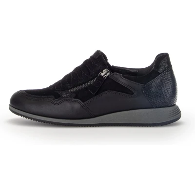 Afbeelding van Gabor Comfort Sneakers laag, Dames, Maat: 38, Schwarz Leer