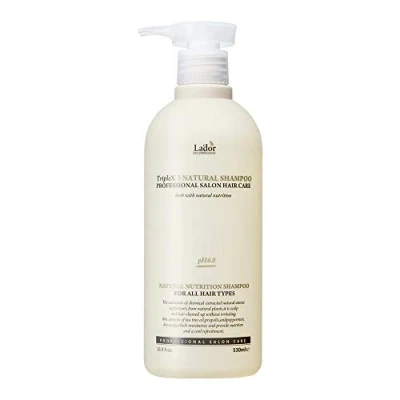 Afbeelding van LA&#039;DOR TripleX 3 Natural Shampoo 530 ml shampoo, reiniger, diep, gevoelige huid, hoofdleer, natuurlijke ingrediënten, citroenboom, lavendel, sulfaatvrij, zonder chemicaliën