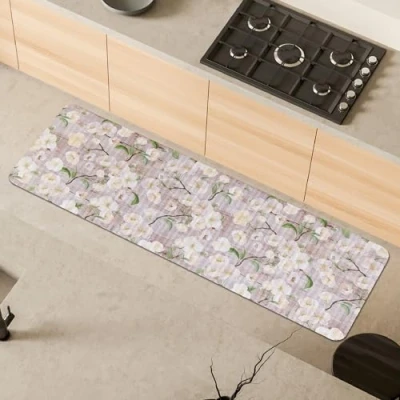 Afbeelding van Comart, Keukenloper Austin van polyester, bedrukt, antislip, Bloom 50 x 170 cm