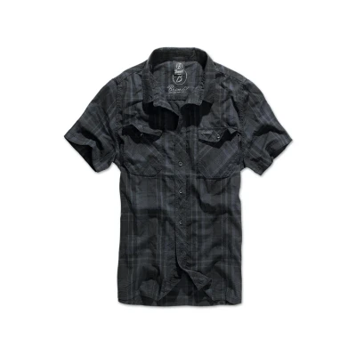 Afbeelding van Brandit Roadstar Overhemd, Heren, Maat: Large, Blk/blue