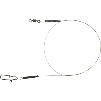 Afbeelding van Spro Matte Black Leader 1x19 Wire 20cm (6,8kg / 0,30mm) Roofvis onderlijnen