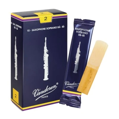 Image de Anches de saxophone soprano vandoren traditionnelles 2 sr202