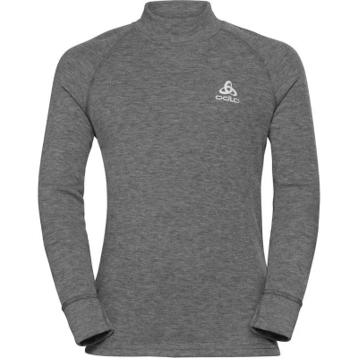 Afbeelding van odlo Unisex Active Warm Eco T shirt met lange mouwen, Staal Grijs Melange