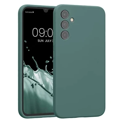 Afbeelding van kwmobile telefoonhoesje geschikt voor Samsung Galaxy A34 5G TPU backcover met siliconen coating Smartphone case in Arctische nacht