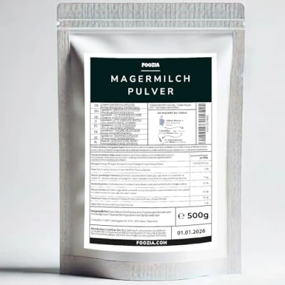 Afbeelding van Biologisch magere melkpoeder van pure verse melk, 500 g per Foozia