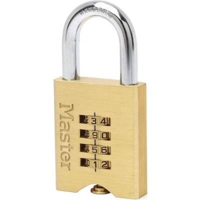 Afbeelding van Master Lock Combinatie hangslot 50 mm massief messing 651EURD