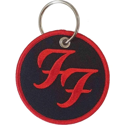 Afbeelding van Foo Fighters Circle Logo Sleutelhanger Zwart/Rood