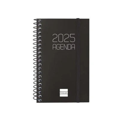 Afbeelding van Agenda Finocam OPAQUE Zwart A4 21 x 29,7 cm 2025