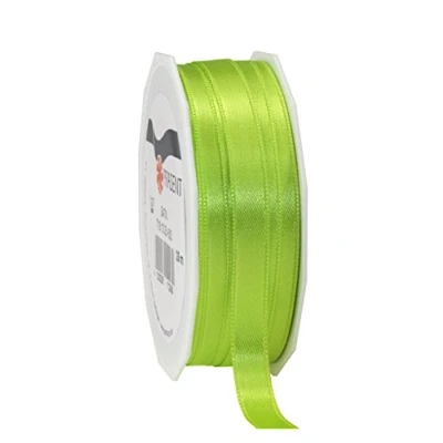 Afbeelding van Pressent cadeaulint van polyester, lichtgroen, 25 m op rol 10 mm