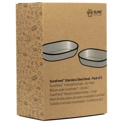Afbeelding van Vervangingsbakjes RVS (2 stuks) SureFeed Microchip Voerautomaat