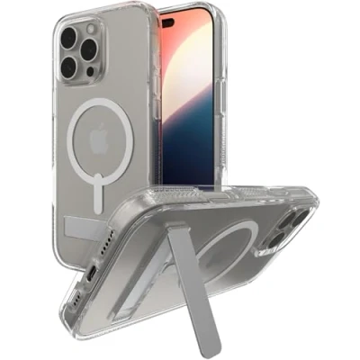Afbeelding van ZAGG Crystal Palace Snap Mag KS iPhone 16 Pro Max Hoesje transparant