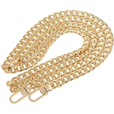 Afbeelding van POFET Vervangende metalen ketting voor handtas of schoudertas, 120 cm, goudkleurig