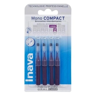 Afbeelding van Inava Mono Compact 4 Tandenborstels (Maat : ISO5 1,8 mm)