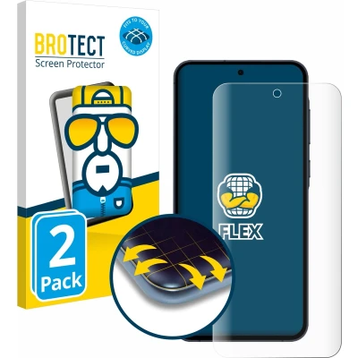 Afbeelding van BROTECT Screenprotector voor Samsung Galaxy A55 5G Folie Beschermfolie transparant volledig dekking (2 Stuks)
