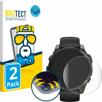 Afbeelding van BROTECT Fullscreen Beschermfolie Scherm Helder Transparant, Smartwatch beschermfolie, Transparant