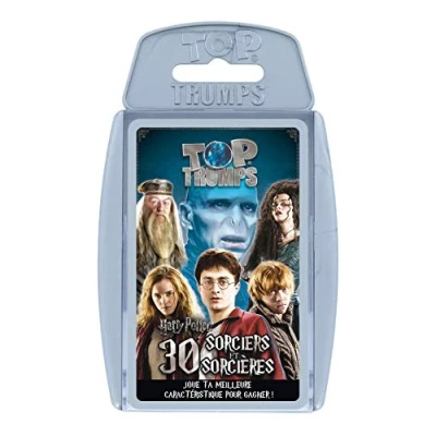 Afbeelding van Winning Moves Top Trumps Harry Potter, de krachten van het kwaad gezelschapsspel vechtspel reisspel Franse versie