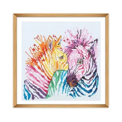 Afbeelding van Borduurpakket Zebras