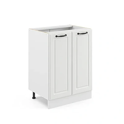 Afbeelding van Vicco Keukenonderkast R Line, Wit Landhuis/Wit, 60 cm zonder werkblad