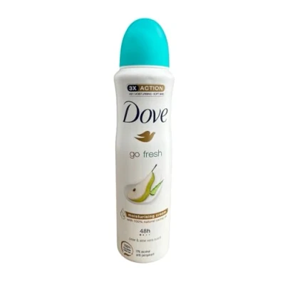 Afbeelding van Dove Go Frische Pear &amp; Aloë Vera anti transpirant deodorant voor dames, 6 x 150 ml, stuks