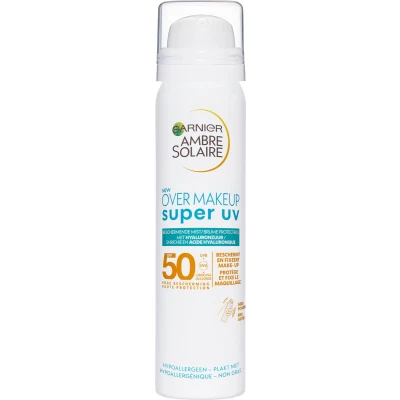 Afbeelding van 3x Garnier Ambre Solaire Face Super UV Gezichtsspray SPF 50+ 75 ml