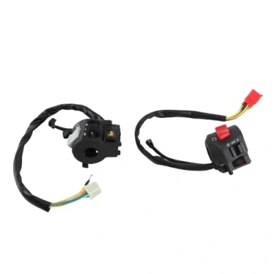 Afbeelding van Commodo Motorfiets, Richtingaanwijzer, Comando Start Manubrio Comodo Universele Motorfiets Stuurschakelaar, 2 X Universeel 22 Mm 7/8 &#039;&#039; Stuur Claxon Knipperlicht Lu Controle