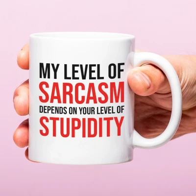 Afbeelding van Mok My level of sarcasm