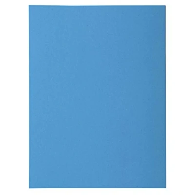 Afbeelding van Exacompta Ref. 218019E Pak van 50 stevige mappen met 1 ROCK&#039;&#039;S 210 g/m² flap levendige kleuren PEFC™ gecertificeerde afmetingen 24 x 32 cm voor A4 documenten blauw
