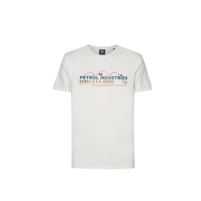 Afbeelding van Petrol Industries Tshirt print, Heren, Maat: Large, Weiss
