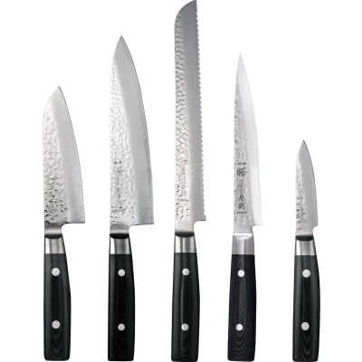 Afbeelding van Yaxell Zen Messenset 5 delig 37 Lagen Damaststaal Canvas Micarta Heft