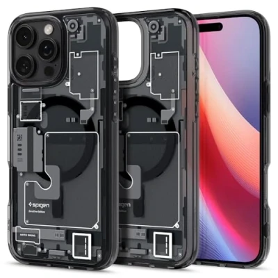 Image de Spigen Ultra Hybrid Zero One MagFit Coque de protection pour téléphone portable compatibilité avec MagSafe polycarbonate, polyuréthanne thermoplastique (TPU) zéro un Apple iPhone 16 Pro