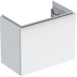 Afbeelding van Geberit iCon fonteinonderbouwkast met lade, wit hoogglans 520 x 415