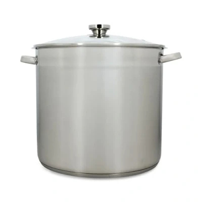 Afbeelding van Kookpan, 17 l, 32 cm, van roestvrij staal, met glazen deksel