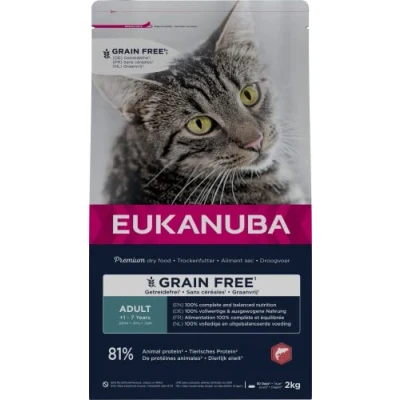 Afbeelding van Eukanuba Kat Adult Graanvrij Zalm 2 kg